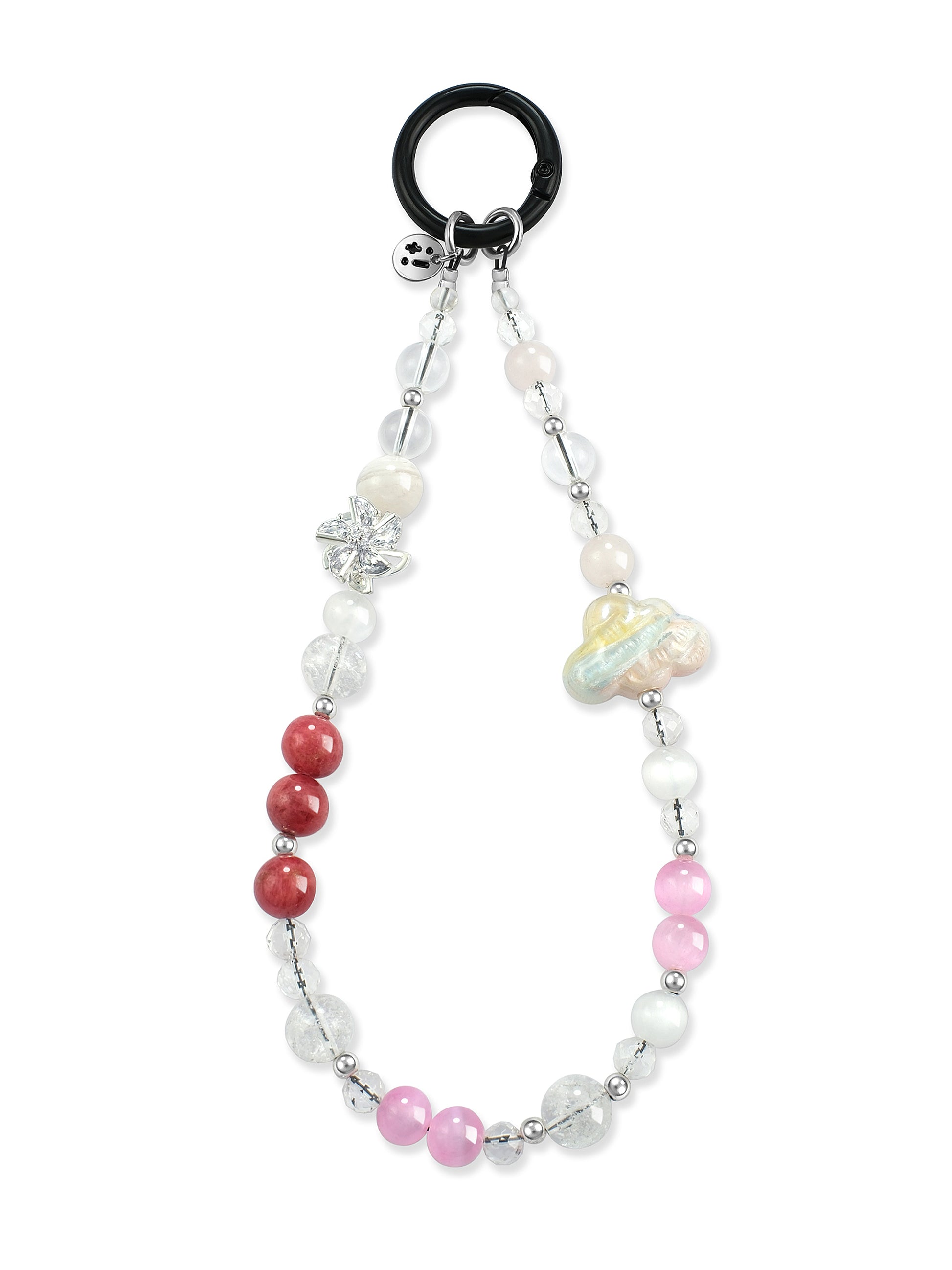 pink Snowflake Phantom Quartz phone strap – Pink Daydream Phone Strap – Strappy Club