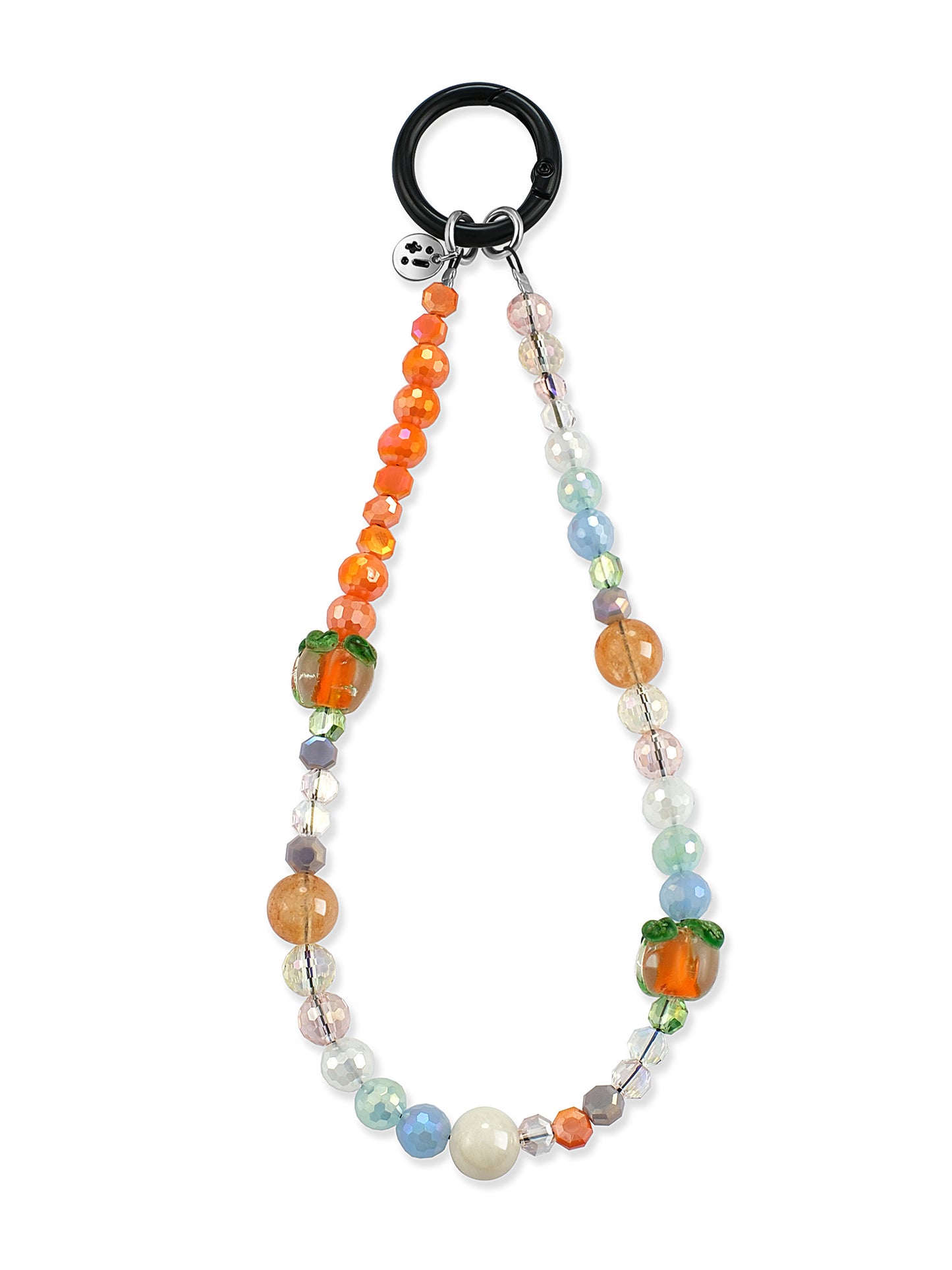 multicolor, orange New Starts Yellow Hematite phone strap – Persimmon Spell Phone Strap – Strappy Club