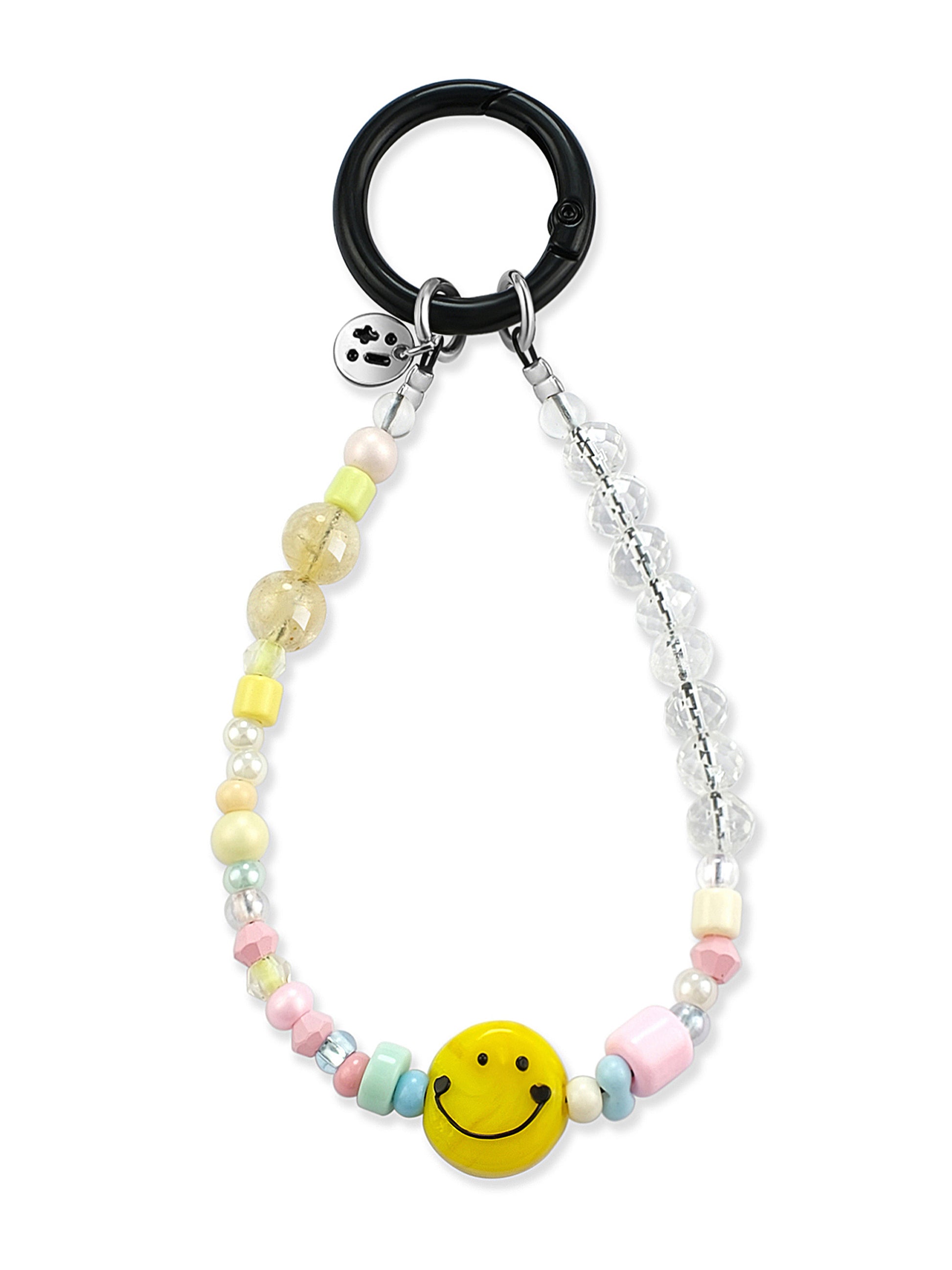 clear, multicolor, yellow Golden Rutilated Quartz wristlet strap – Cheer Up! Wristlet Strap – Strappy Club