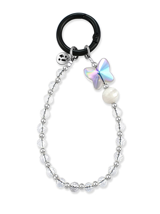 clear Snowflake Phantom Quartz wristlet strap – Frostwing Wristlet Strap – Strappy Club