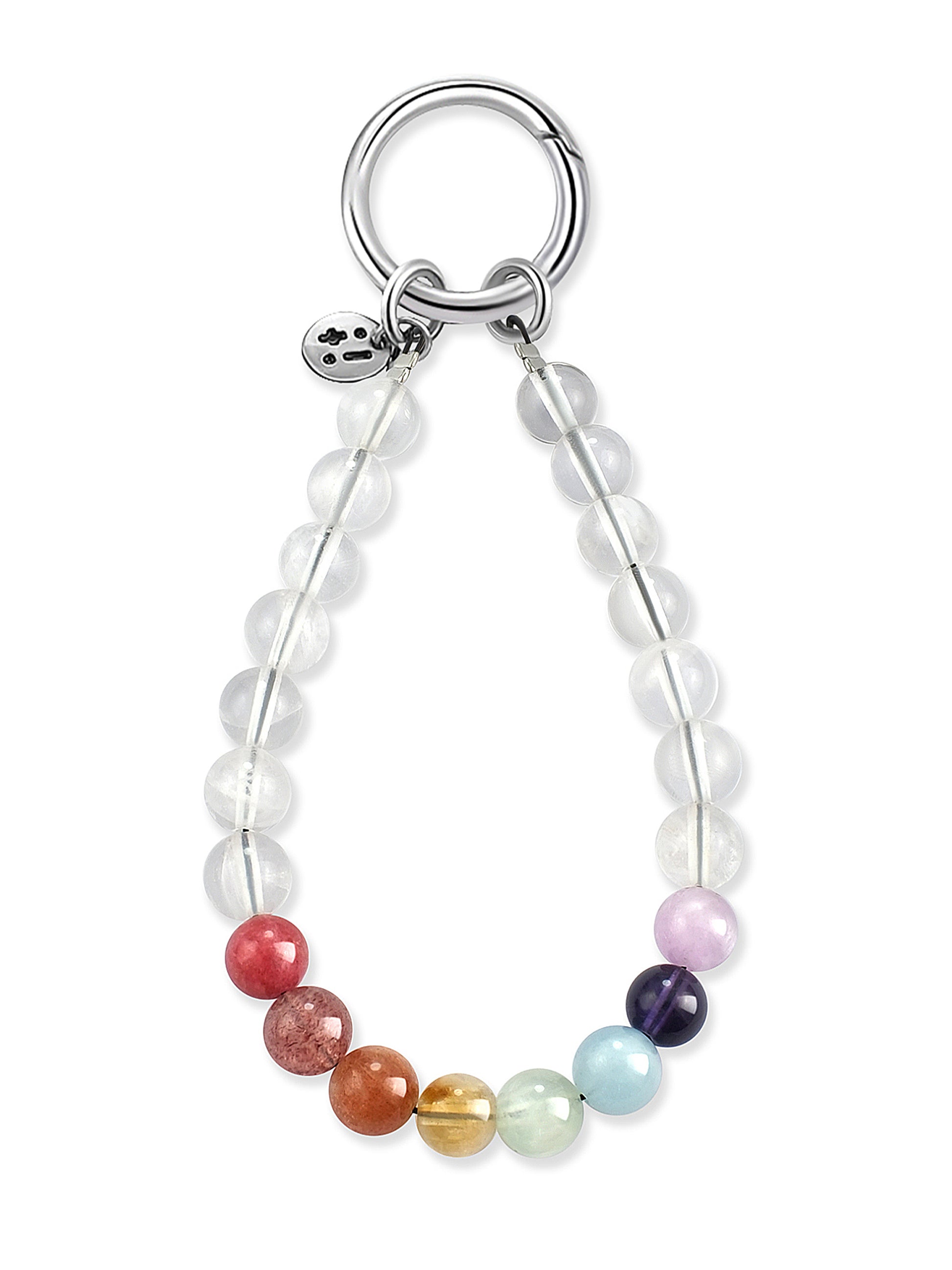 multicolor Rhodonite wristlet strap – Seven Light Wristlet Strap – Strappy Club