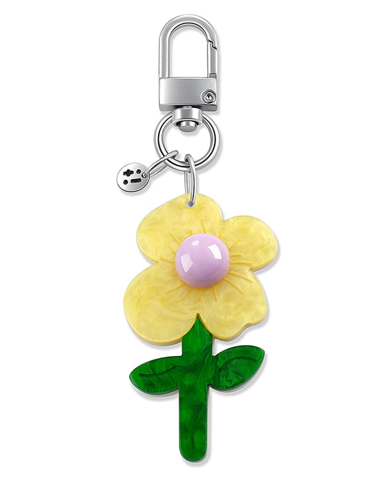 yellow bag charm – Sunny Petal Bag Charm – Strappy Club
