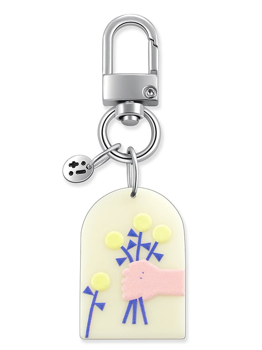 floral bag charm – Happy Field Bag Charm – Strappy Club