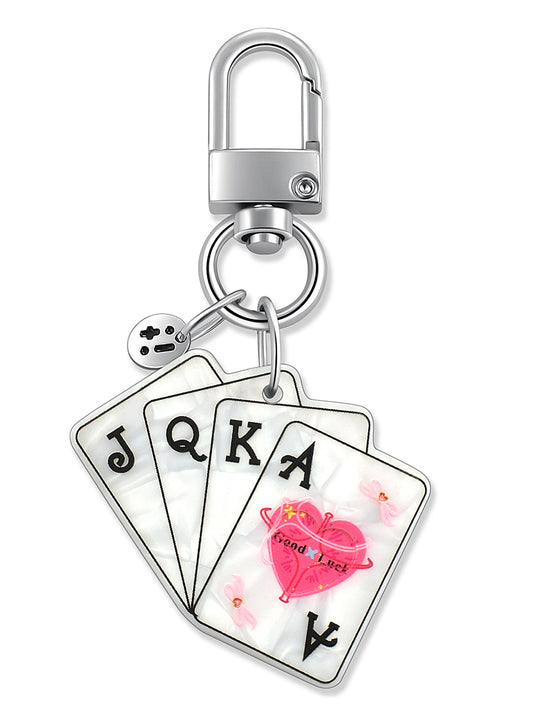 white, multicolor bag charm – Lucky Lips Bag Charm – Strappy Club