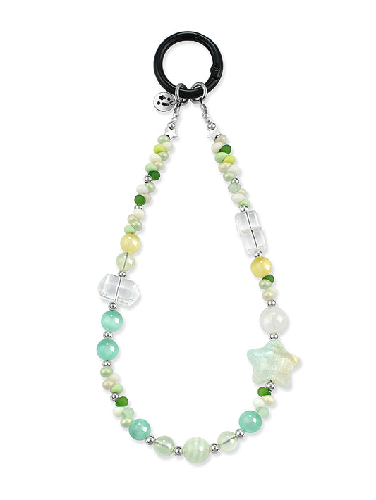 green Green Calcite phone strap – Aurelia Phone Strap – Strappy Club