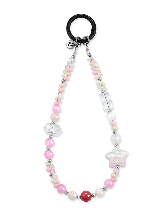 pink Rhodonite phone strap – Rosara Phone Strap – Strappy Club