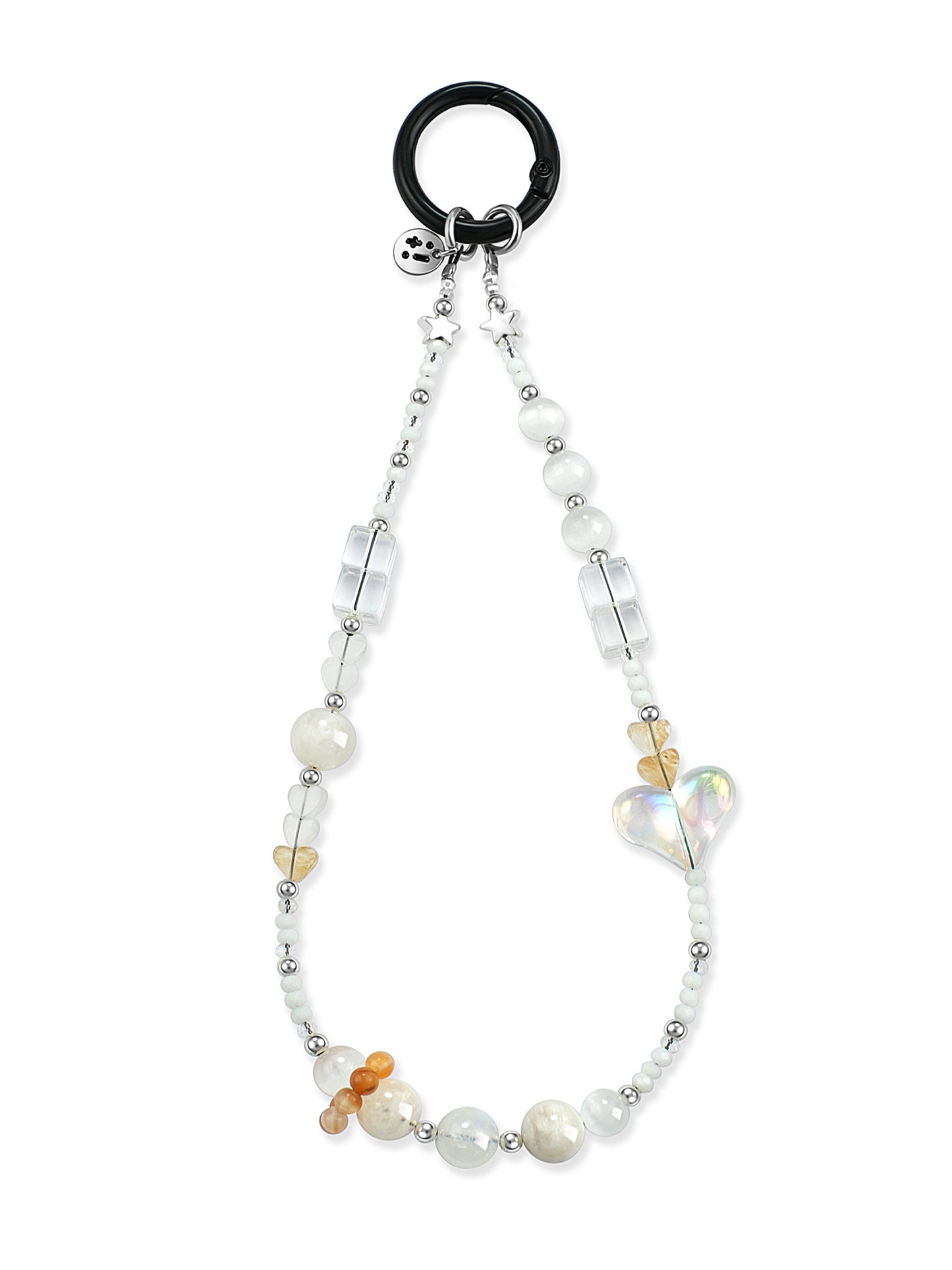 clear Snowflake Phantom Quartz phone strap – Dawn Driftie Phone Strap – Strappy Club