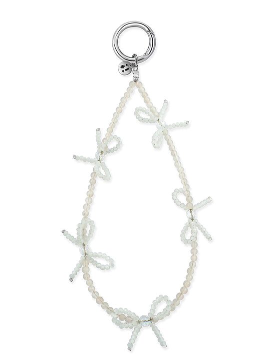 pink Rose Quartz phone strap – Rosy Belle Phone Strap – Strappy Club