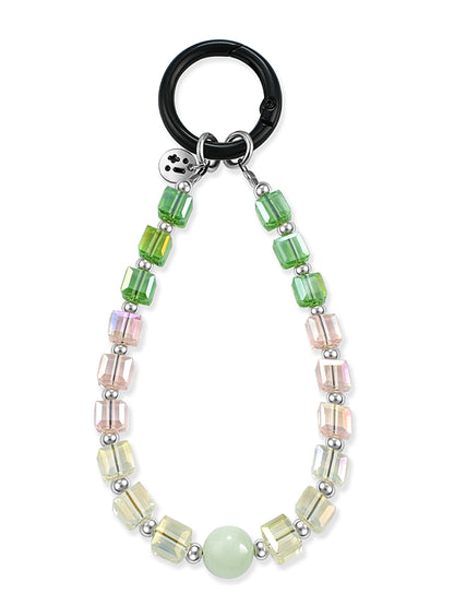 green Green Calcite wristlet strap – Pastel Picnic Wristlet Strap – Strappy Club