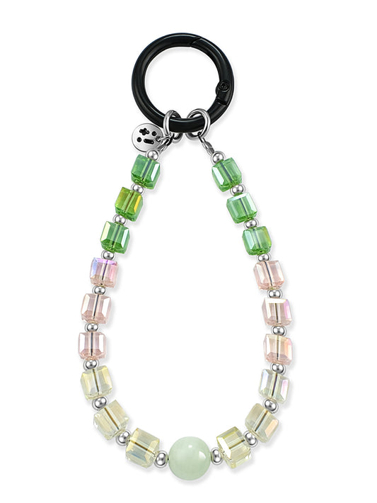 green Green Calcite wristlet strap – Pastel Picnic Wristlet Strap – Strappy Club