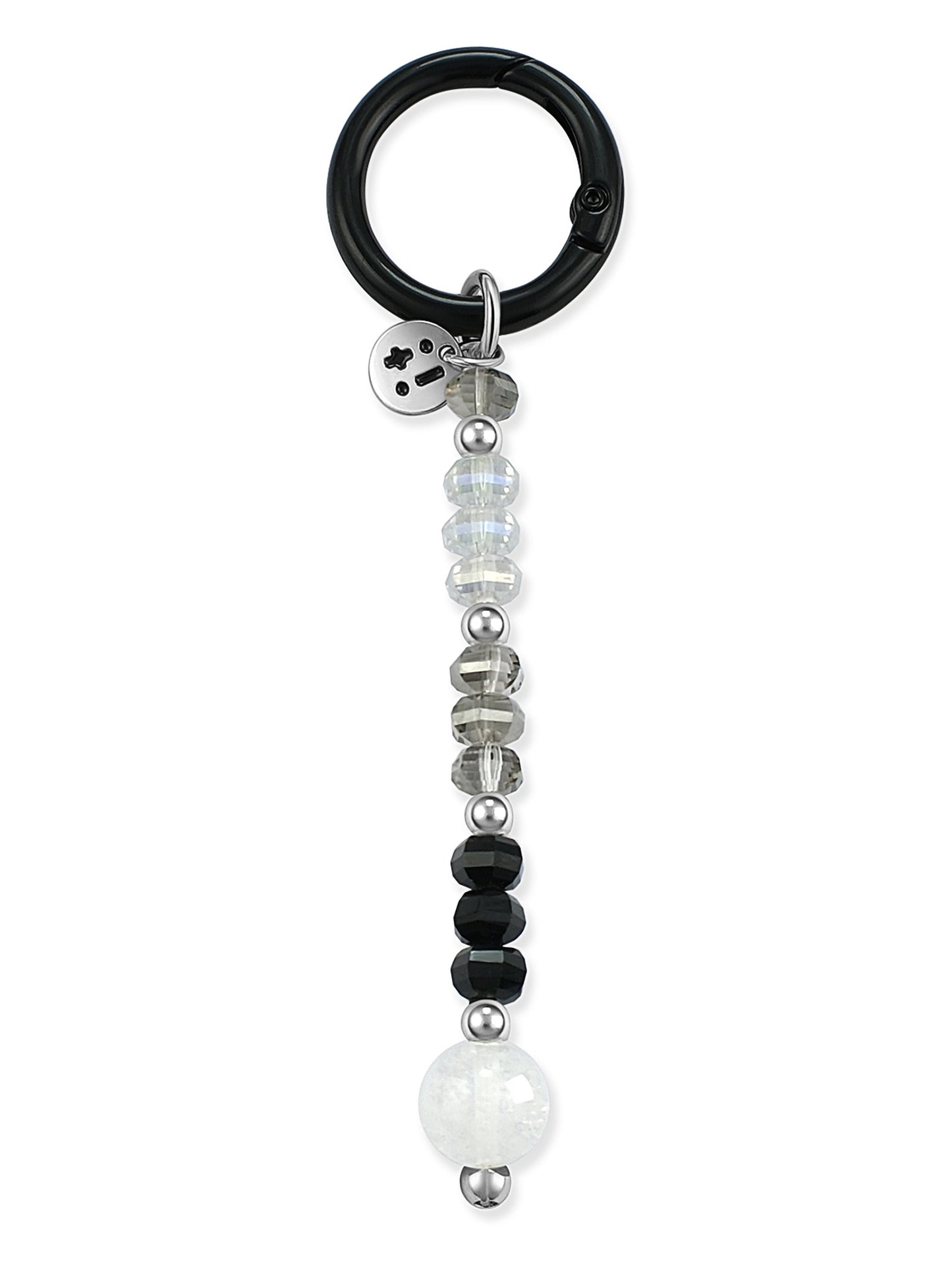 clear Azeztulite Quartz bag charm – Moonwire Dangle Charm – Strappy Club