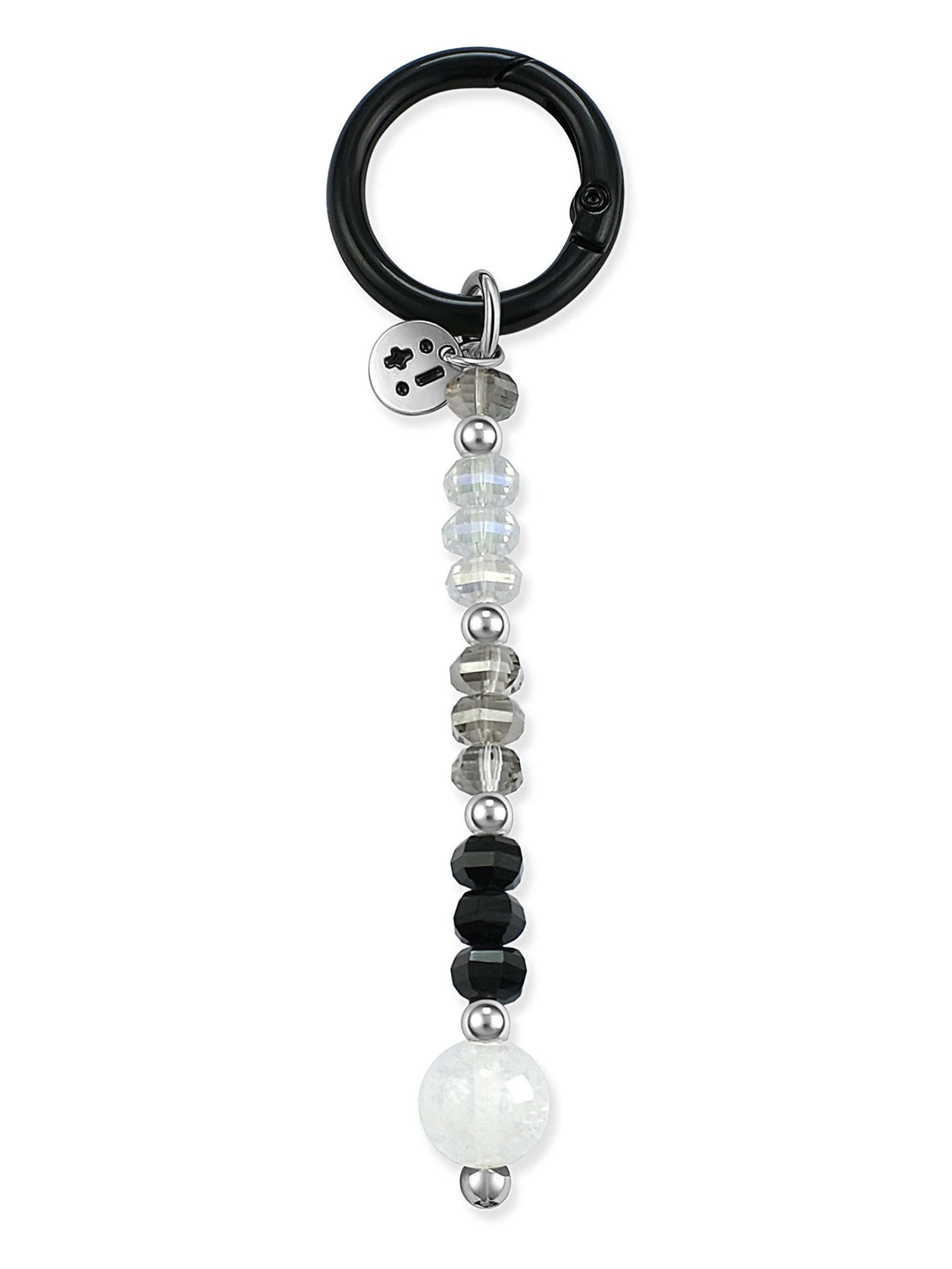 clear Azeztulite Quartz bag charm – Moonwire Dangle Charm – Strappy Club