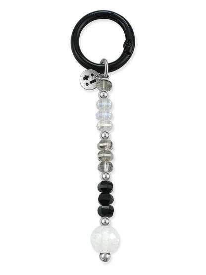 clear Azeztulite Quartz bag charm – Moonwire Dangle Charm – Strappy Club
