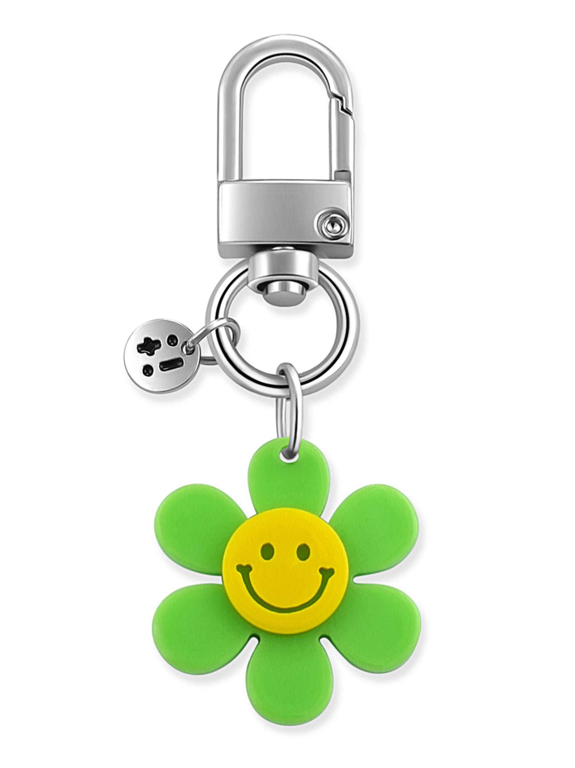 green bag charm – Green Flower Bag Charm – Strappy Club