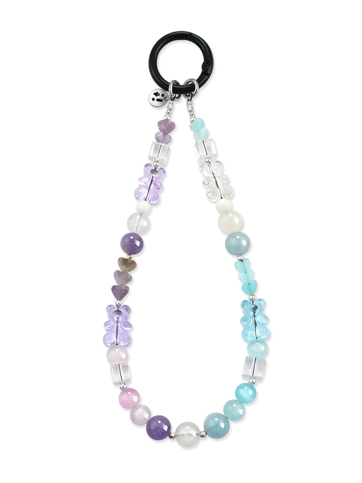 blue, purple Aquamarine phone strap – Twilight Teddy Phone Strap – Strappy Club