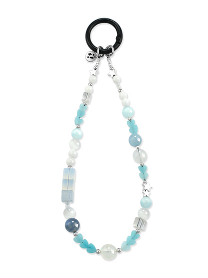 blue Blue Kyanite phone strap – Aqua Aura Phone Strap – Strappy Club